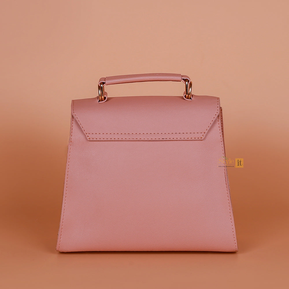 Pinkish CHIC CONTRAST BUCKET BAG