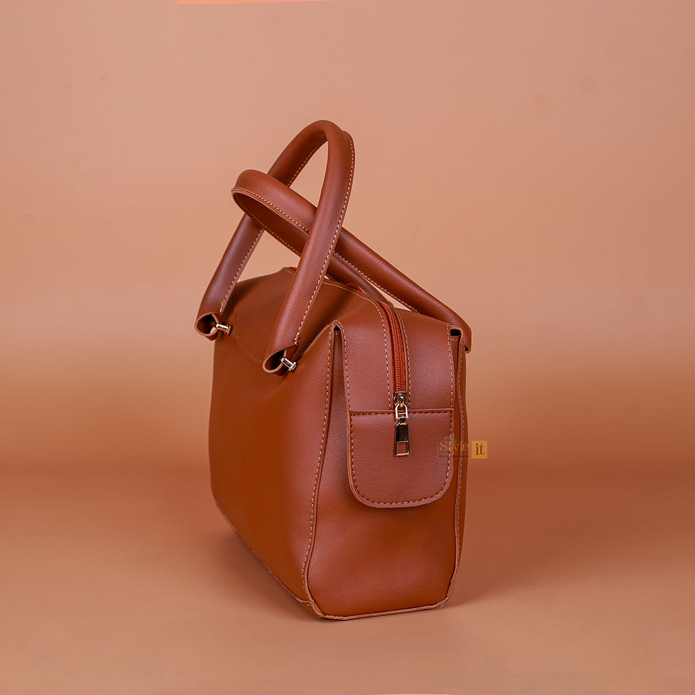 Eleganza Brown Handbag