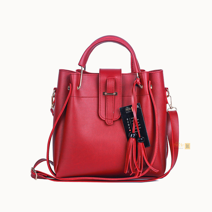 Alpha Red 3 pcs Handbag