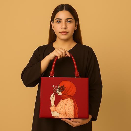 Canvas Charm - Maroon