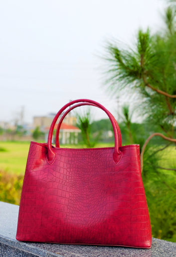 Maroon Satchel Handbag