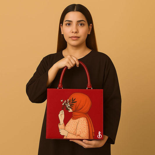 Canvas Charm - Maroon