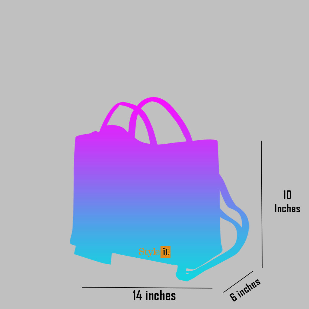 Black Satchel Handbag