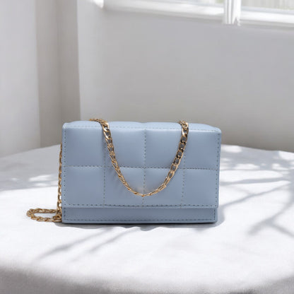 LuxeCross Sky Blue Crossbody Bag
