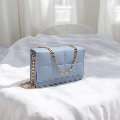 LuxeCross Sky Blue Crossbody Bag