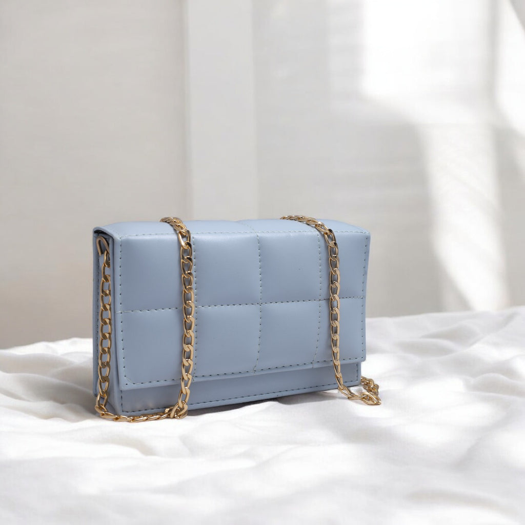 LuxeCross Sky Blue Crossbody Bag