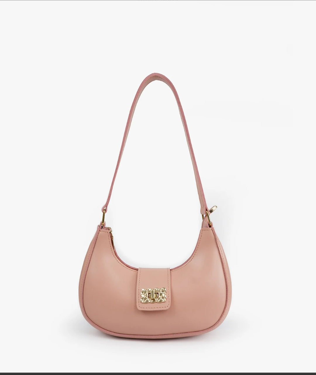 Sophia Lock Pink Shoulder Bag