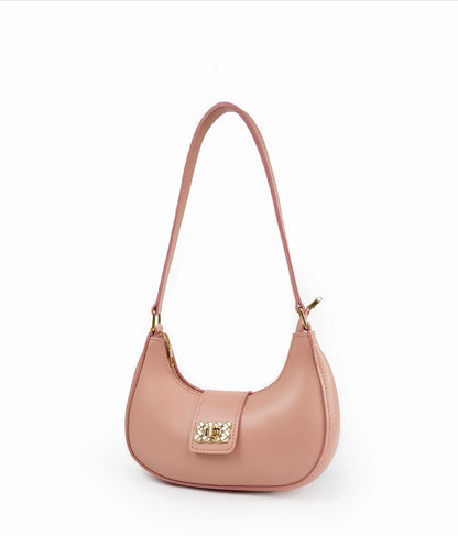 Sophia Lock Pink Shoulder Bag