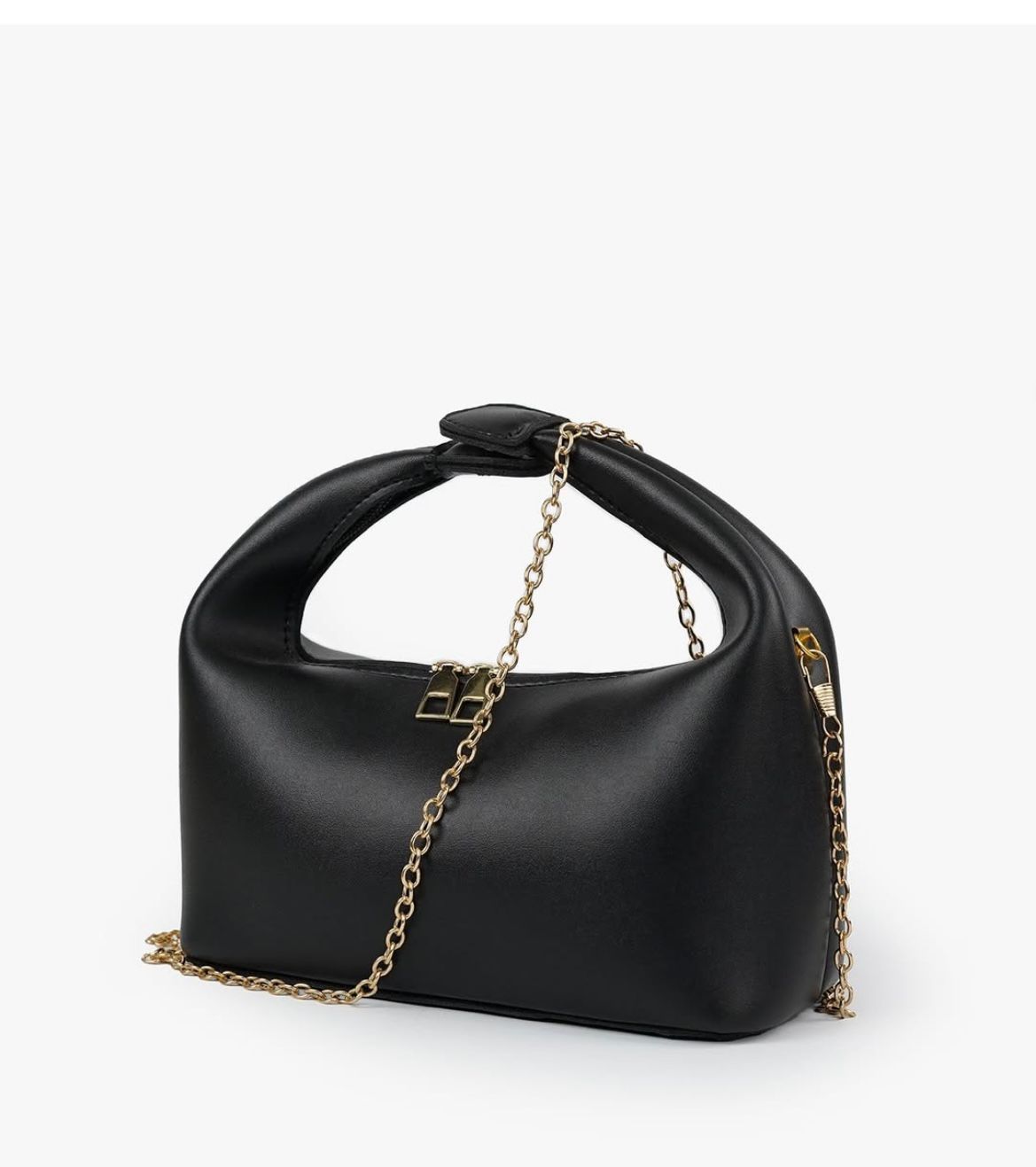 Midnight Chain Black Handbag