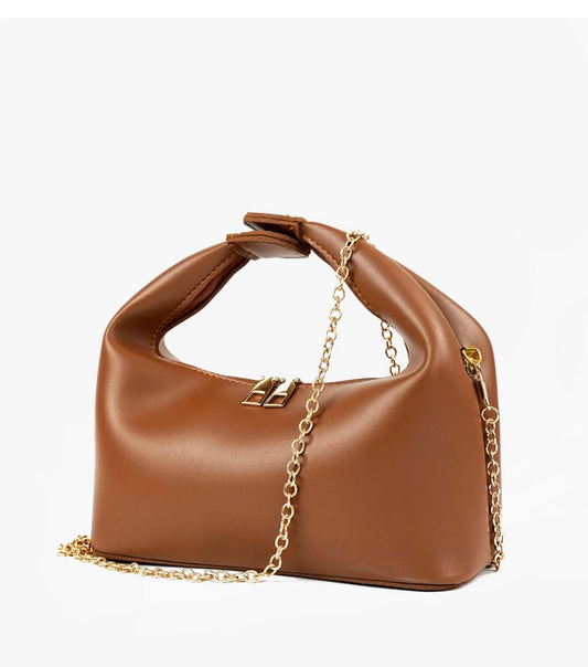 Midnight Chain Mustard brown Handbag