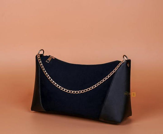 Black party bag With Chain