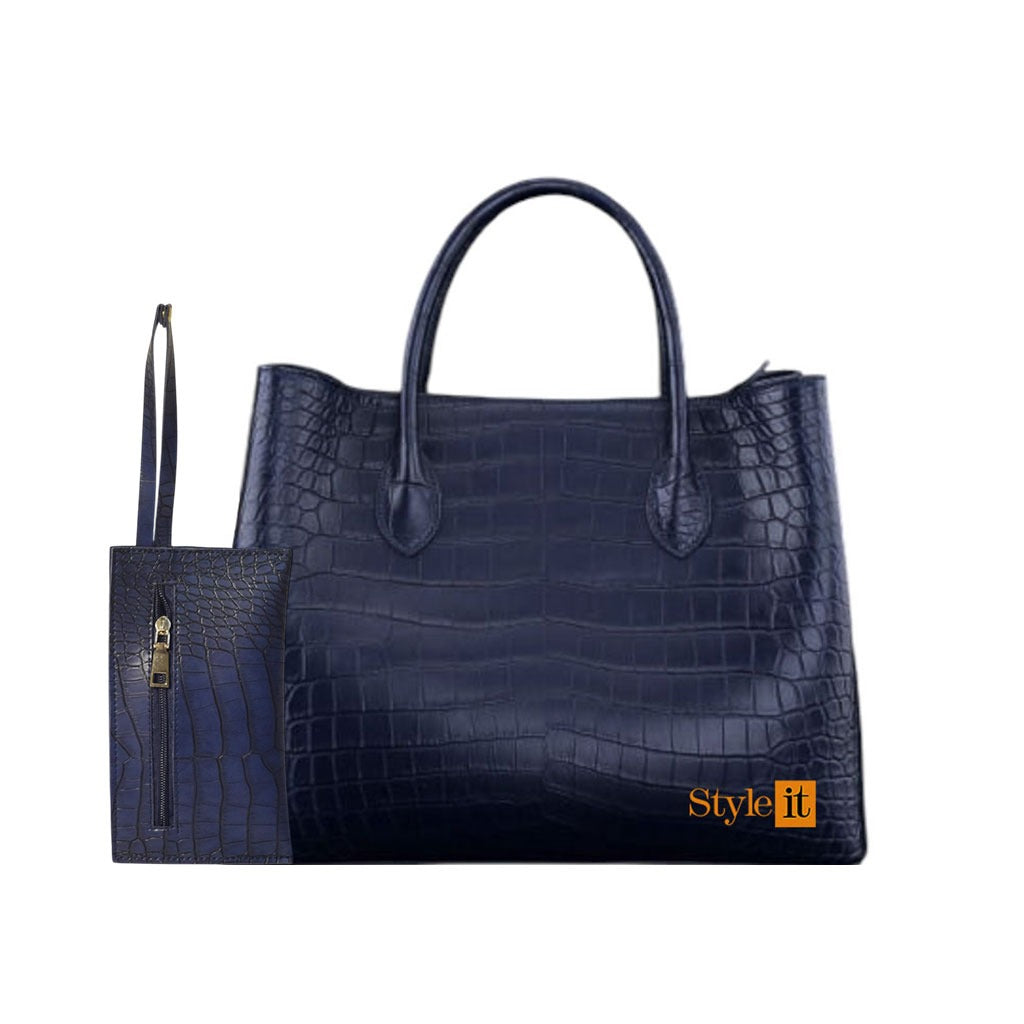 Black Satchel Handbag