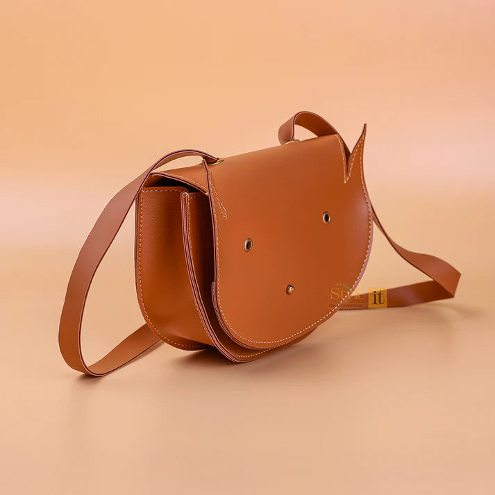 Angry Bird Brown Kids Crossbody Bag