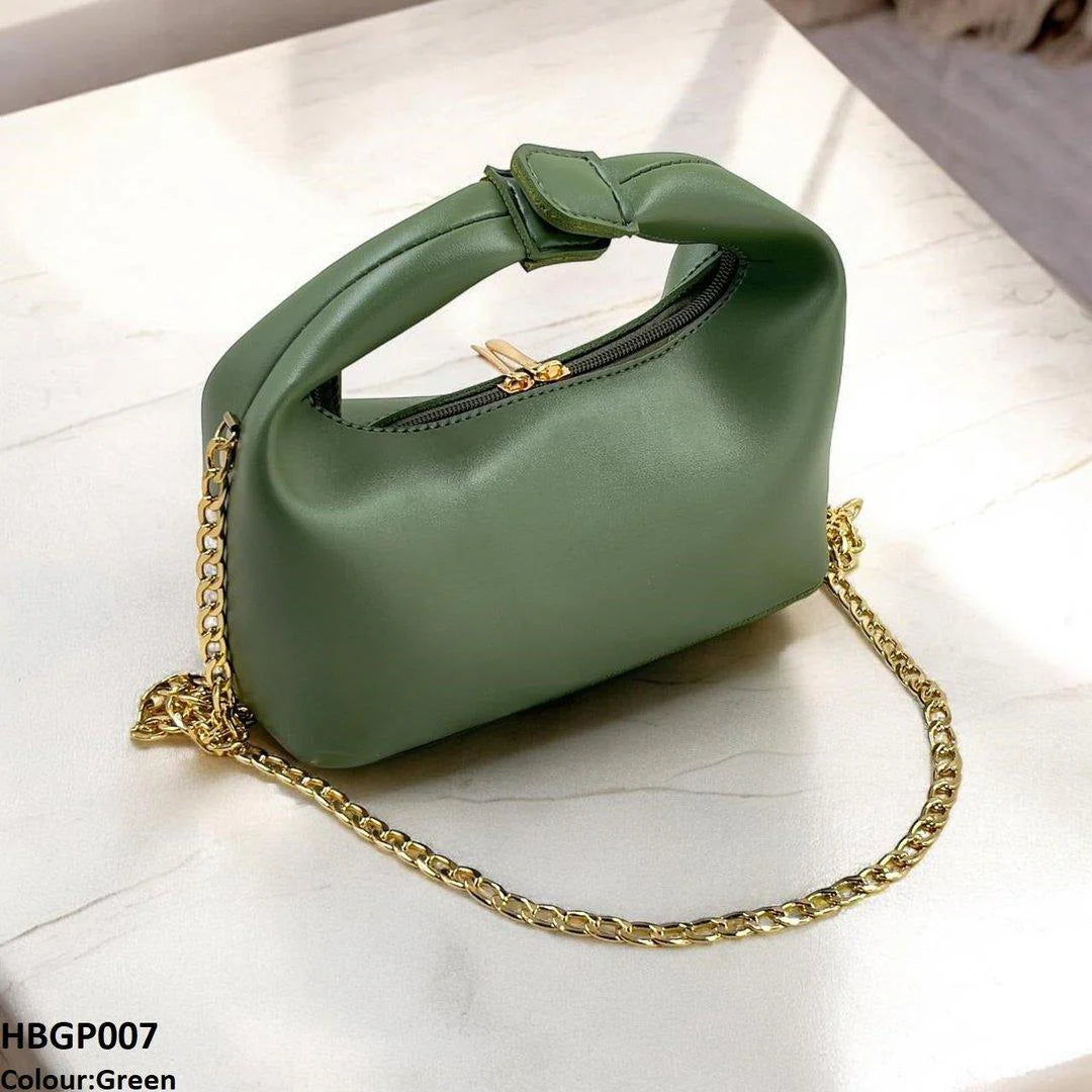 Midnight Chain Green Handbag