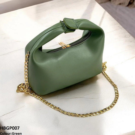 Midnight Chain Green Handbag