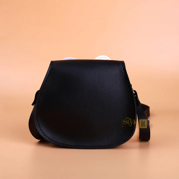 Kitty Black Kids Crossbody Bag