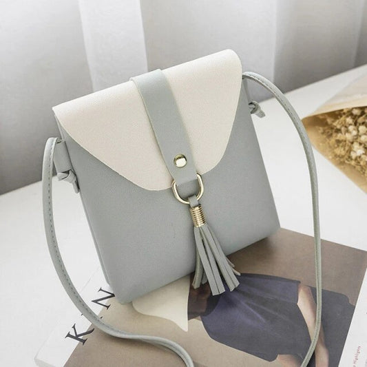 Cozy Grey Crossbody Bag