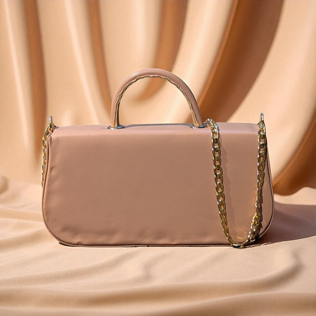 Aura Chain Pink Crossbody Bag