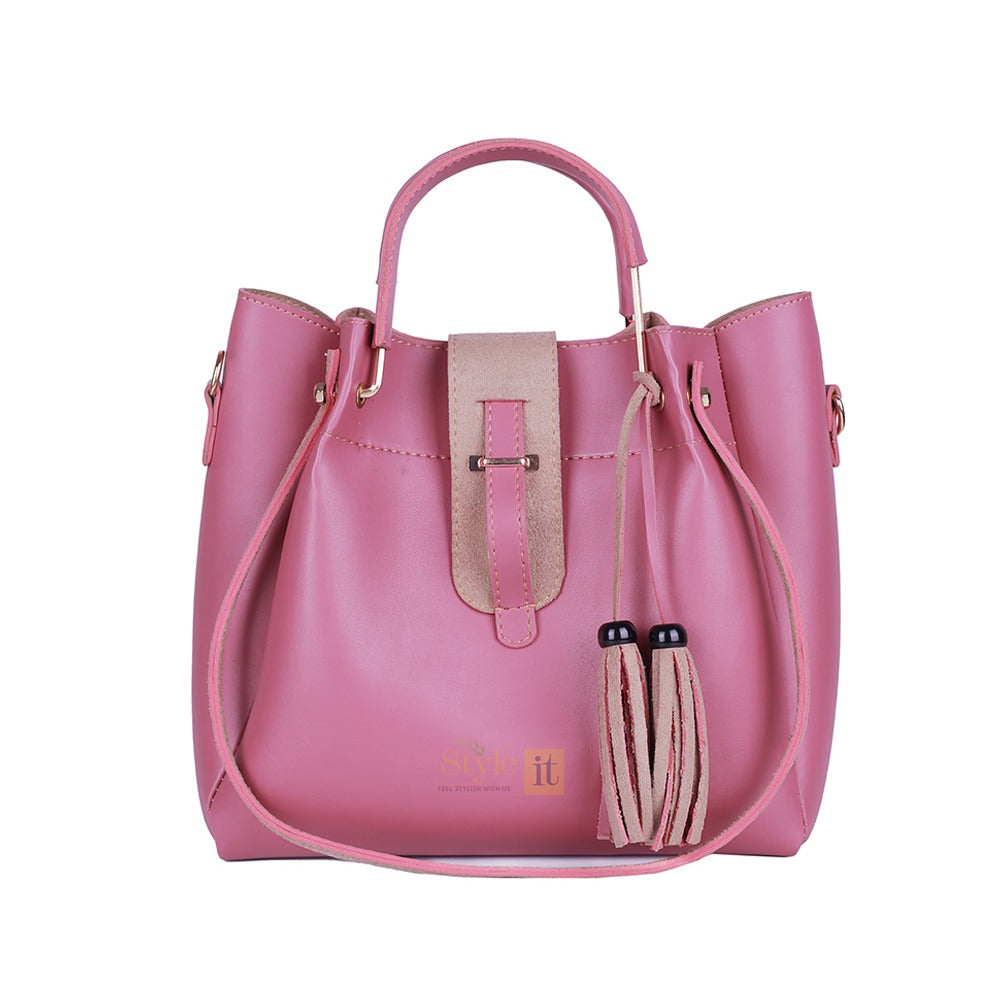 Isla Baby Pink Premium Handbag