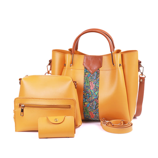 Royal Mustard 4 Pieces Handbag