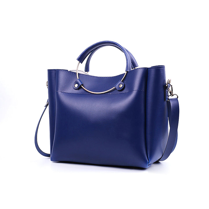 Gloria Blue and White Handbag