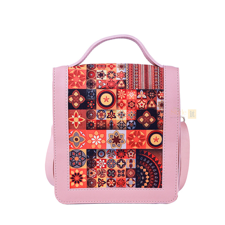 Spectrum Pink Crossbody Bag