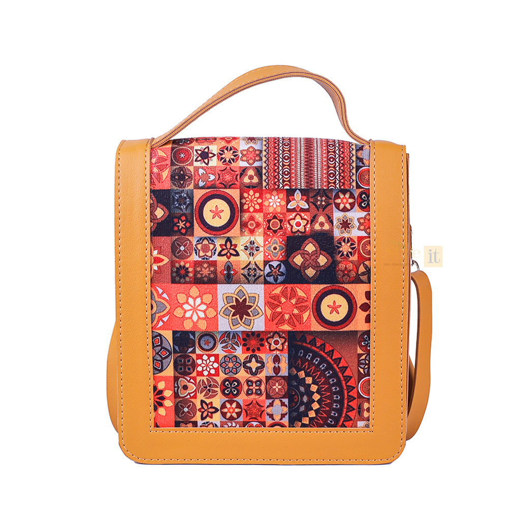Spectrum Mustard Crossbody Bag