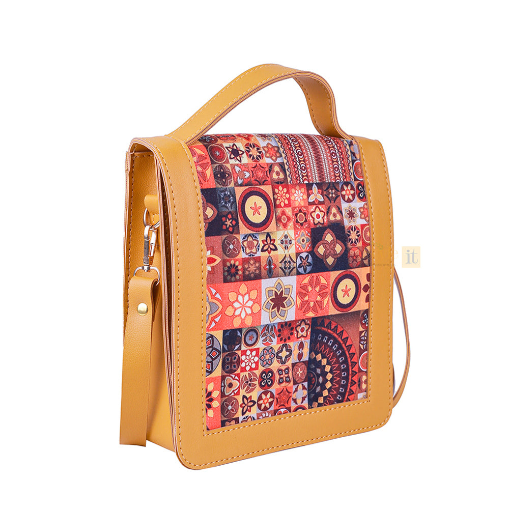 Spectrum Mustard Crossbody Bag