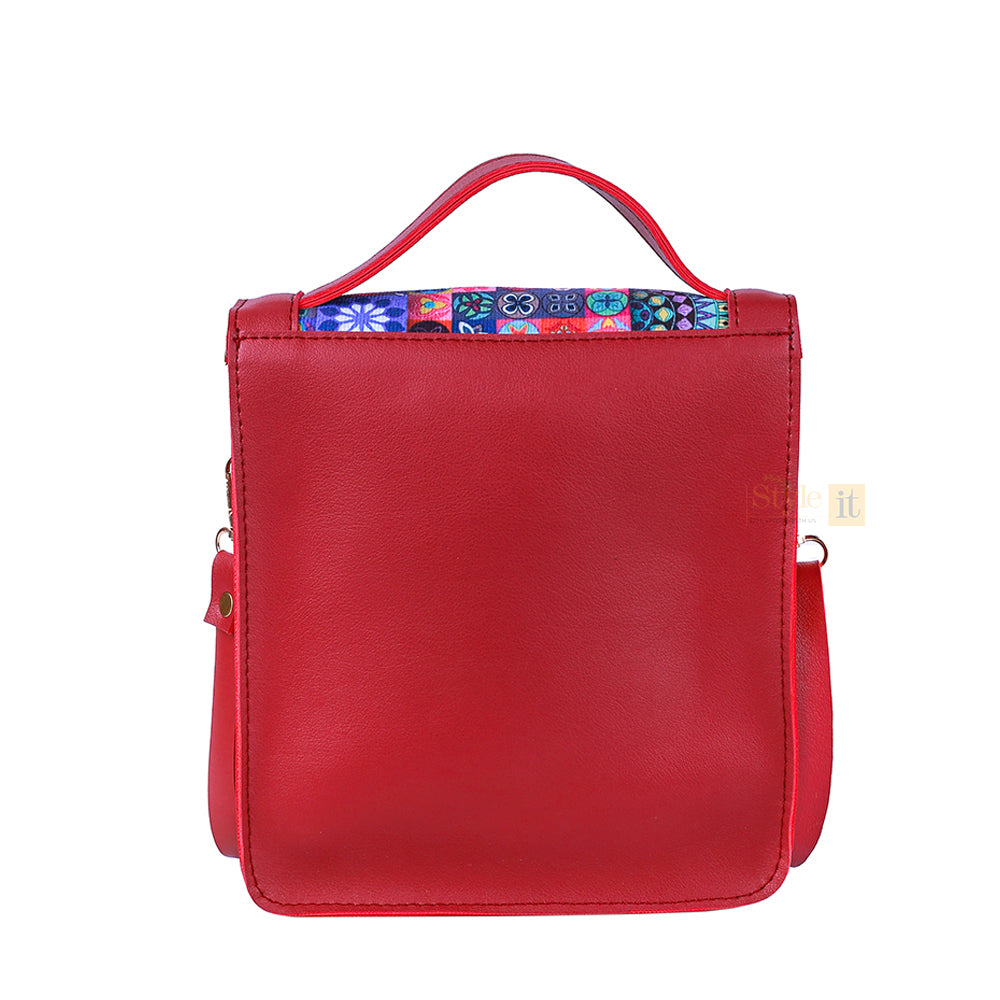 Spectrum Maroon Crossbody Bag