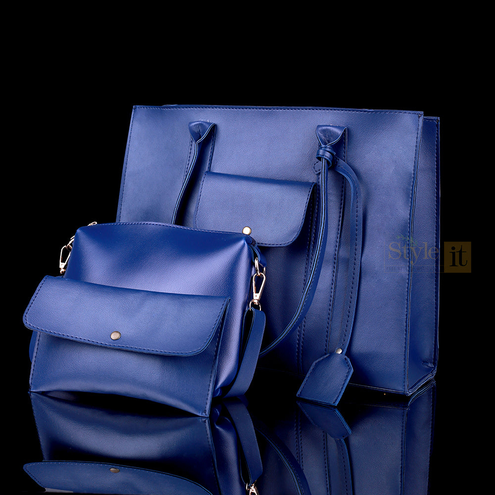 Triplet Blue Tote Set