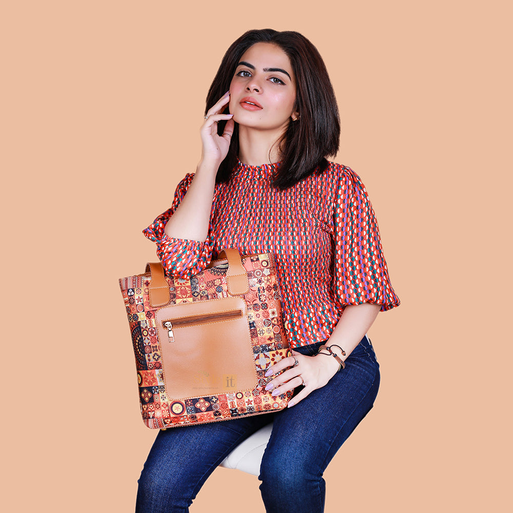 Wanderlust Brown Tote Bag