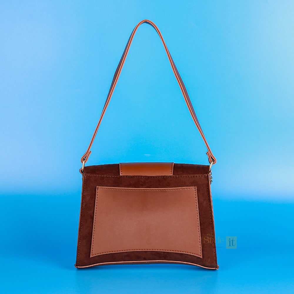 Pearl Brown Shoulder Bag