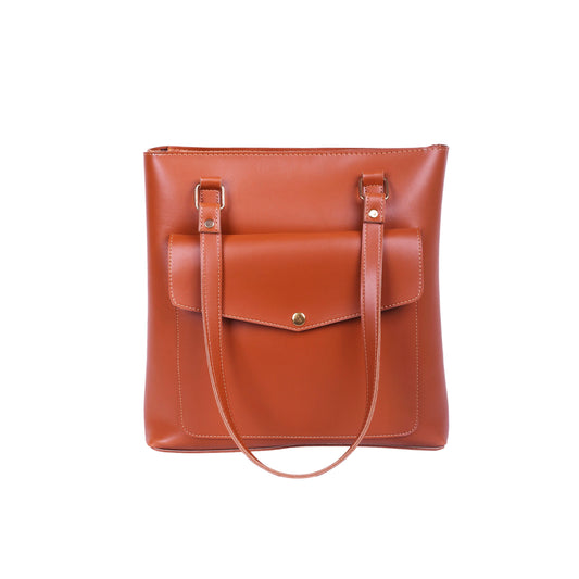 Alexa Brown Shoulder Bag