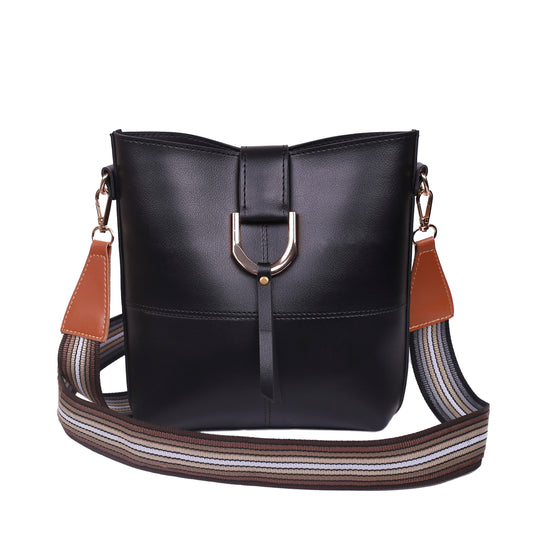 Simba Black Crossbody Bag