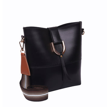 Simba Black Crossbody Bag