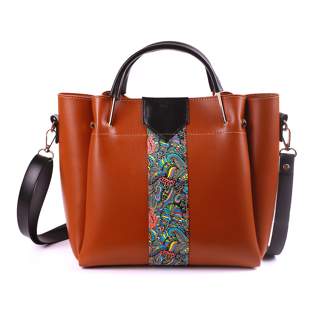 Royal Brown 4 Pieces Hand Bag