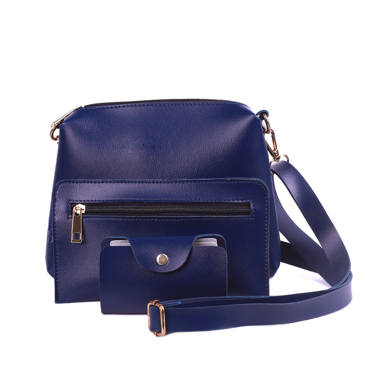Royal Blue 4 Pieces Women Handbag
