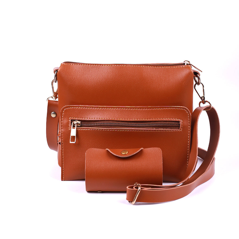 Royal Brown 4 Pieces Hand Bag