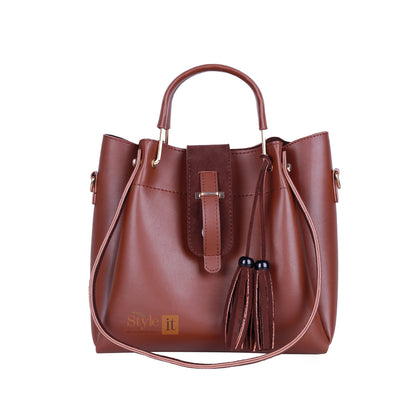 Scooby Brown 3 Pcs Handbag