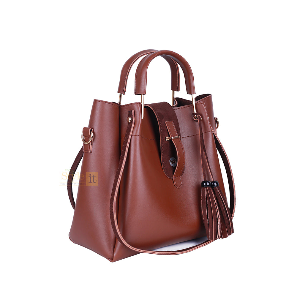 Scooby Brown 3 Pcs Handbag