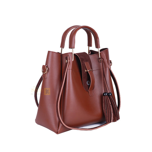 Scooby Brown 3 Pcs Handbag