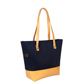 Burberry Yellow and Black Tote Bag