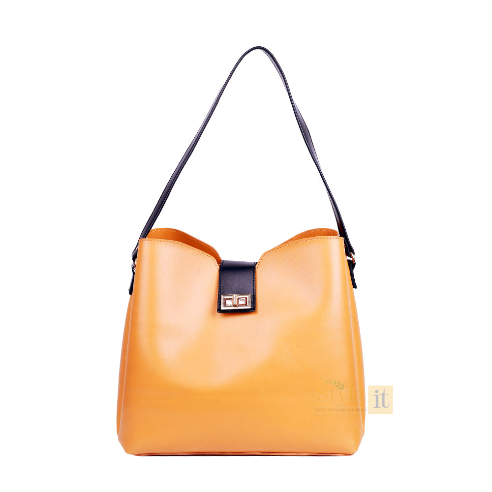 Classy 2 Pcs Yellow Shoulder Bag