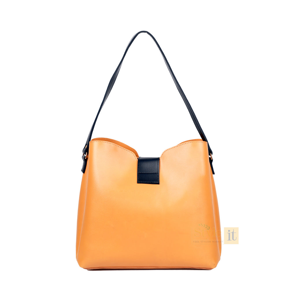 Classy 2 Pcs Yellow Shoulder Bag